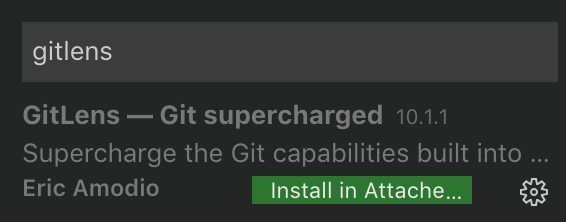 Search for GitLens