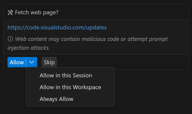 MCP Tool Confirmation