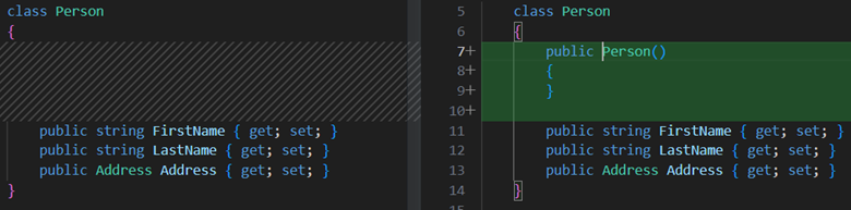 Generate default constructor example