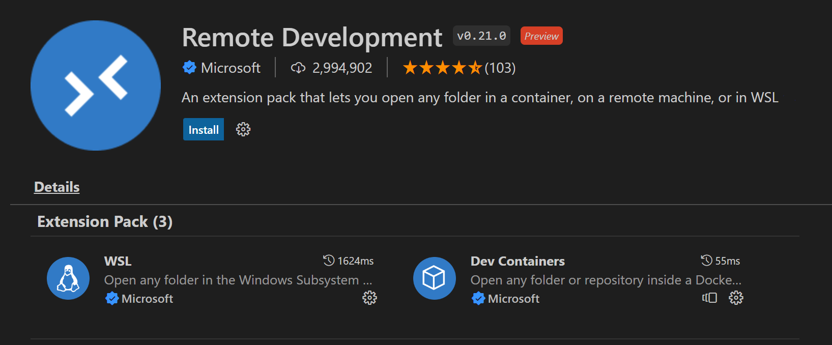 Remote Development Extension Pack