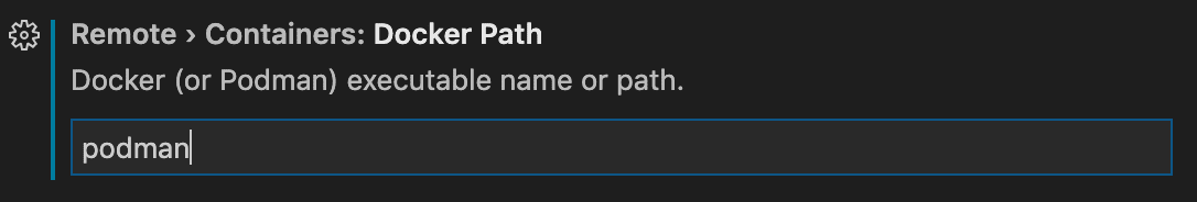 Docker Path setting