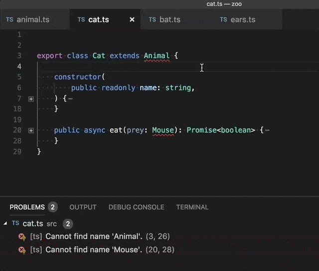 Adding multiple missing imports with a single quick fix