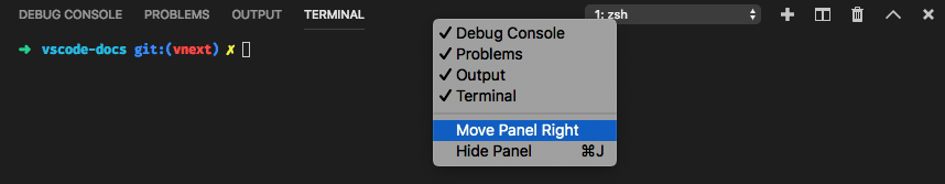 Move panel