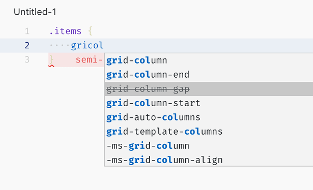 Deprecated items in smart completions