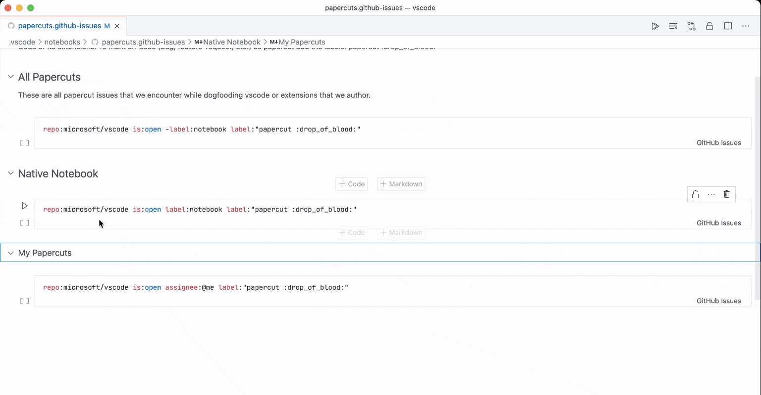 Notebook multiple cells selection