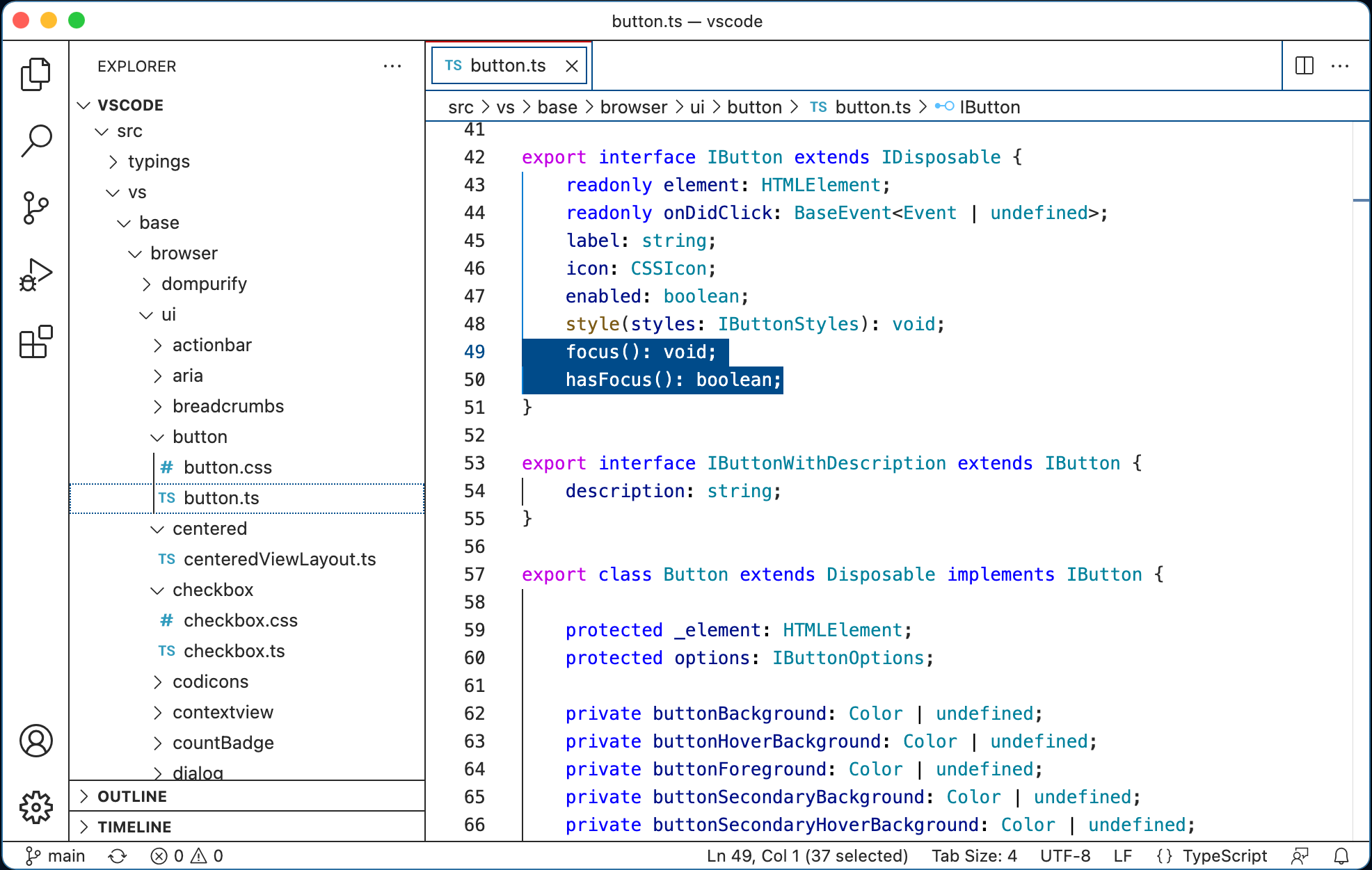 VS Code using Light High Contrast theme