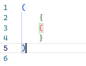 Old behavior with incorrect bracket matching